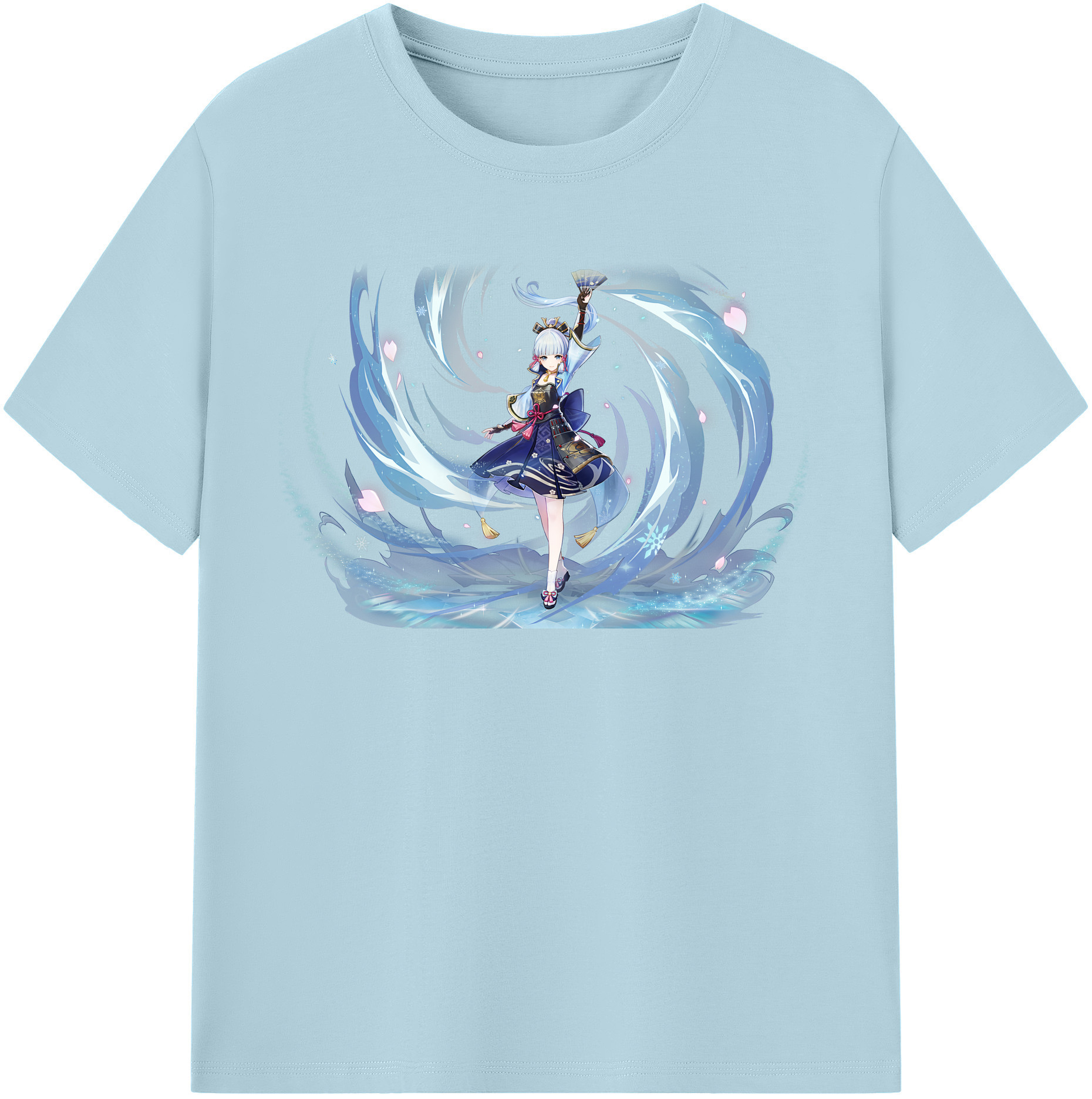 げんし神 神里綾華 神宮寺レン genshin Kamimiya Ren 綿100％半袖Tシャツ（フロントプリント）